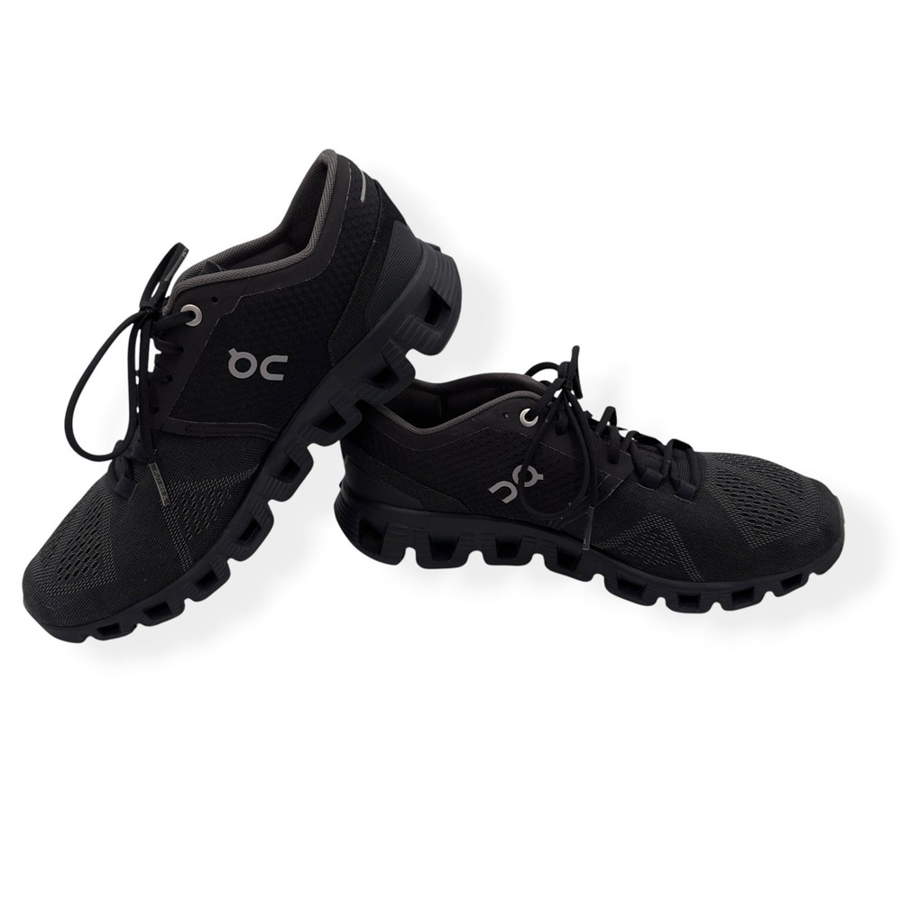 On Cloud X Shoes Women's 7.5 All Black Running Lightweight Sneakers Athletic Gym - Picture 10 of 14